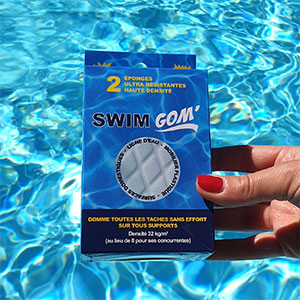 DEUX GOMMES MAGIQUES SWIMGOM POUR LINER PISCINE